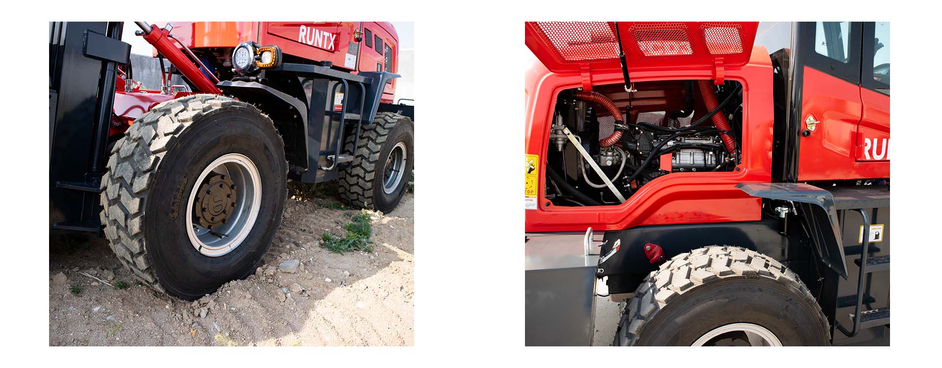 small diesel forklift detail